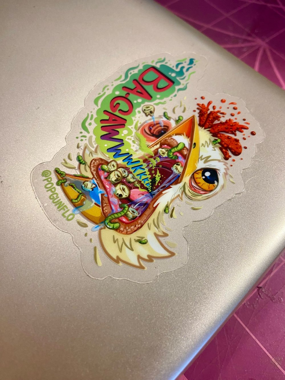 Chicken Head Vinyl Sticker