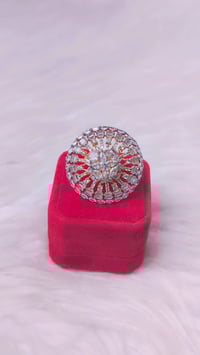 Image 2 of ADR45020_ Big American Diamond Adjustable Ring