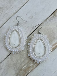 Image 1 of Winter White earrings 