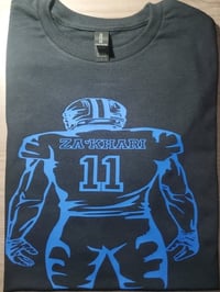 Image 3 of Custom Football player Outline and Number 