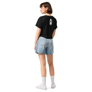 Image of Death before decaf RWK x archer Valentine collab crop top