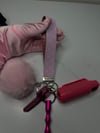 Pink LV Safety Keychain 
