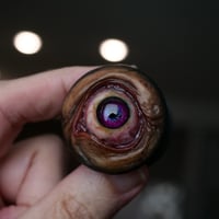 Image 8 of Custom Swappable Phone Grip for smartphones, reflective pupil glow in the dark OOAK (one of a kind)