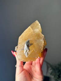 Image 3 of XL SELF STANDING DOUBLE CALCITE POINT -MOROCCO- C