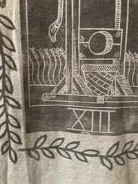 Image 5 of 'Death' Custom Upcycled Blockprinted Tee