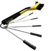 Image 4 of 6 pc Solvent Proof Gun Cleaning Brush Set 