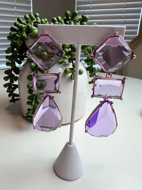 Image of Tier Stone Earrings 