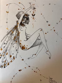 Image 4 of Leamhan - the witch of Moths - inktober 3
