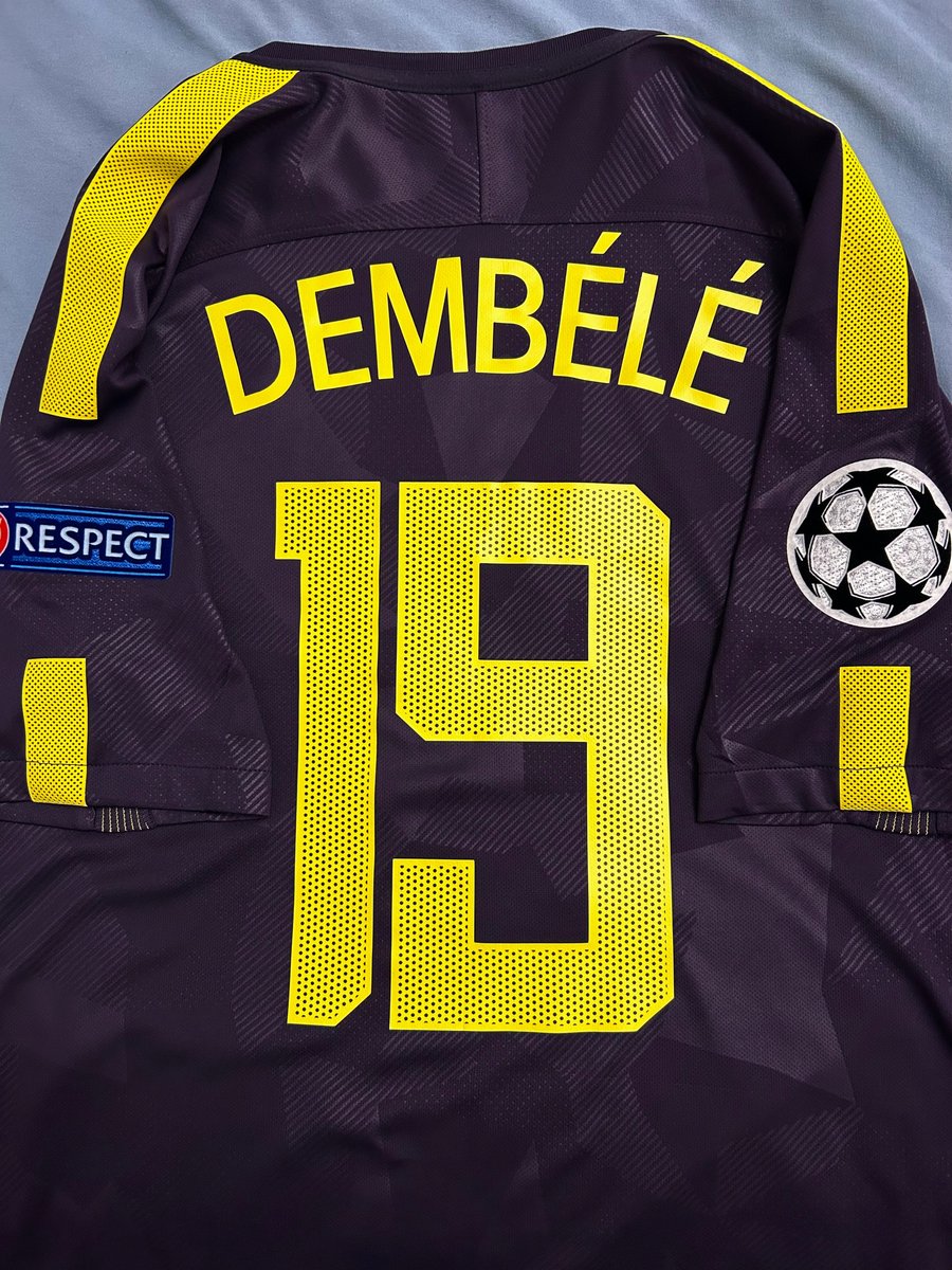 Image of Tottenham Hotspur “DEMBÉLÉ 19” 2017/18 Third Shirt + UCL patches, L