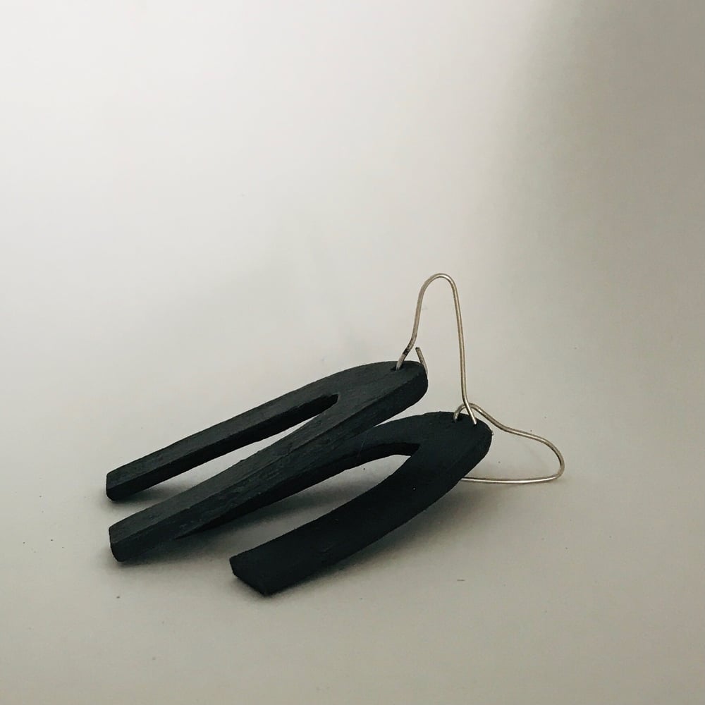 Image of Black Arch earrings