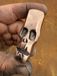 Copper Pocket Skull #4