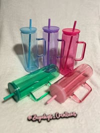 Image 2 of 20oz Jelly Skinny Tall Tumbler with Handle 