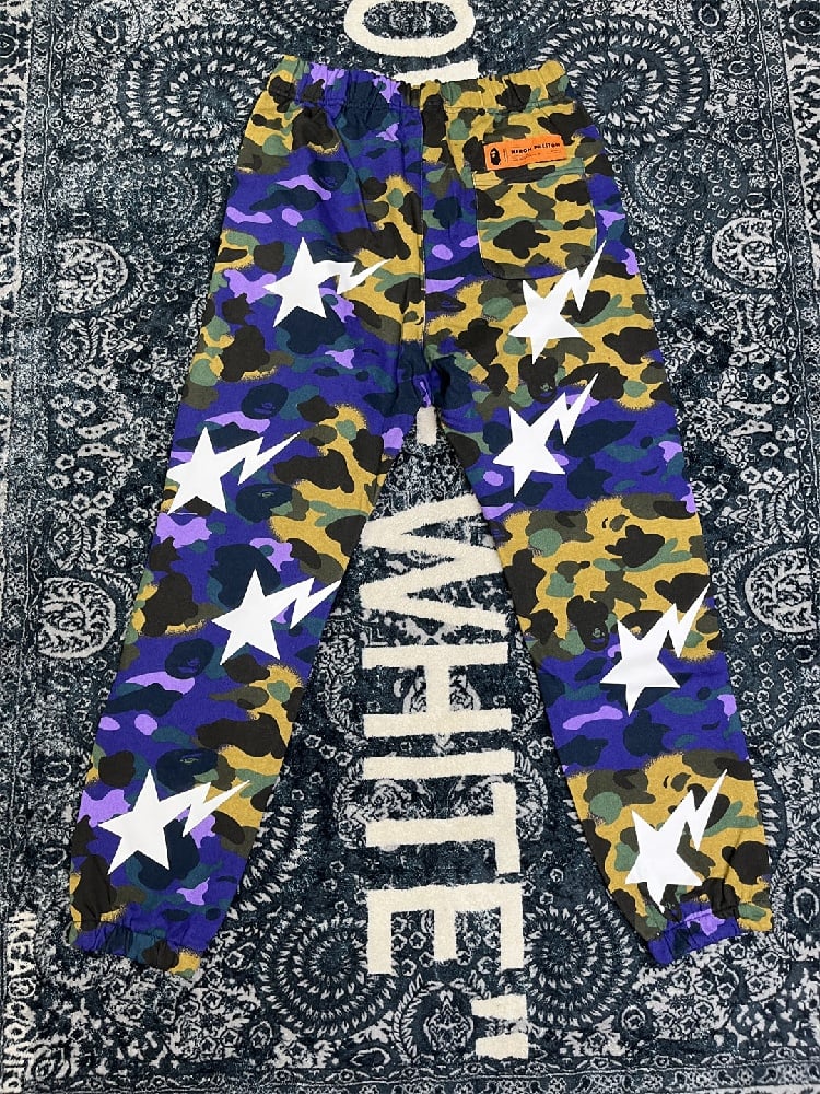Image of BAPE x Heron Preston Mix 1st Camo Sweatpants