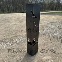 Image 6 of Garden Column - Mountain Scene/Bear Eagle