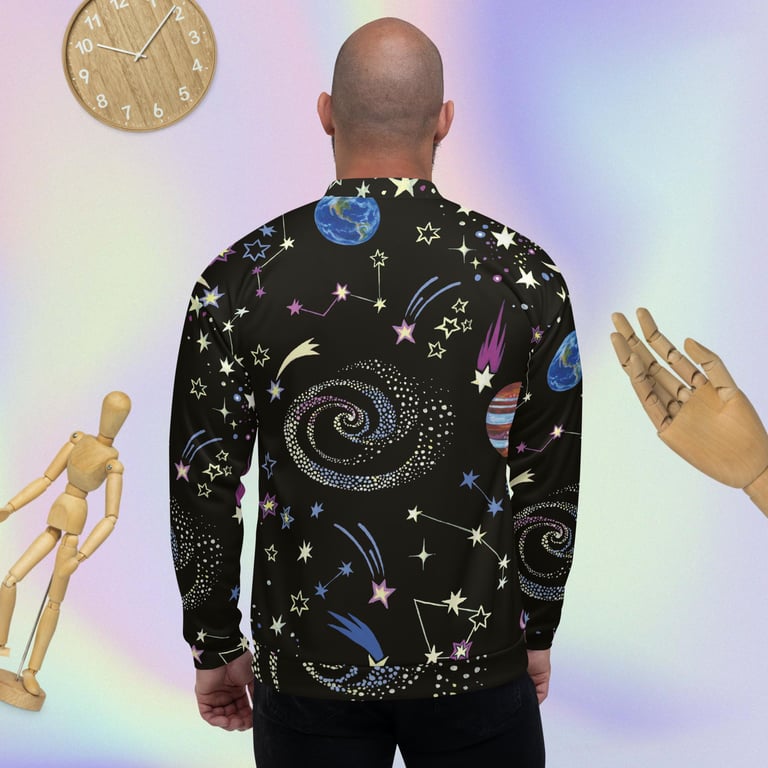 Out of This World Unisex Bomber Jacket Image 2