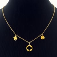 Image 1 of lucky clover necklace
