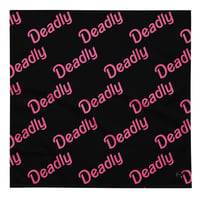 Image 2 of All-over print bandana “Deadly Barbz” (Black)