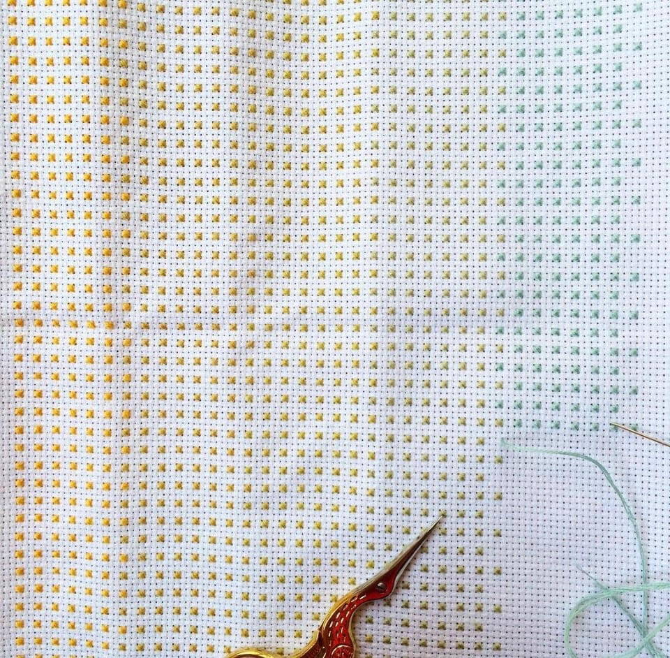 Image of Gradient Cross Stitch PDF Pattern
