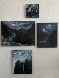 Image 2 of FULLMOOM OVER TRANSYLVANIA - oil on canvas 