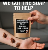 Image 1 of SOAP ROUNDS  FOR HSV,FUNGUS,MOLD,BED BUGS,LICE,JOCK ITCH,BACK ACNE,WORM & PARASITES  