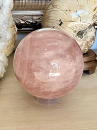 Image 7 of Large Rose Quartz Sphere | Madagascar #2967