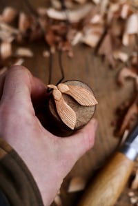 Image 4 of Maple/Sycamore Seed- Pendant  Necklace 
