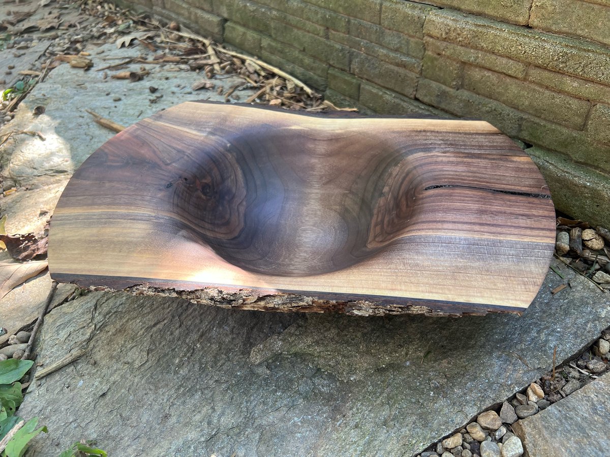 Image of Black Walnut Dish 15.5” diameter 