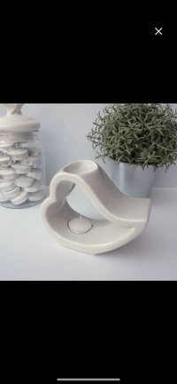 Romeo Ceramic Wax Melter - 12cm grey