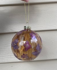 Purple Amber Ornament 