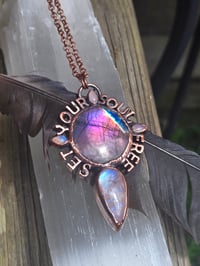 Image 1 of Electroformed SET YOUR SOUL FREE necklace
