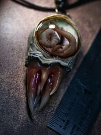Image 21 of Nebula Hatchling Snaggletooth Pendant - Handmade,  2" OOAK