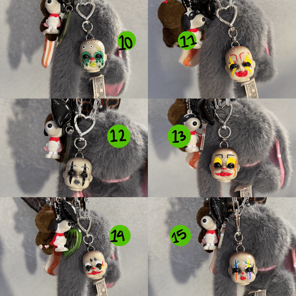 clown bb bag charm/keychains