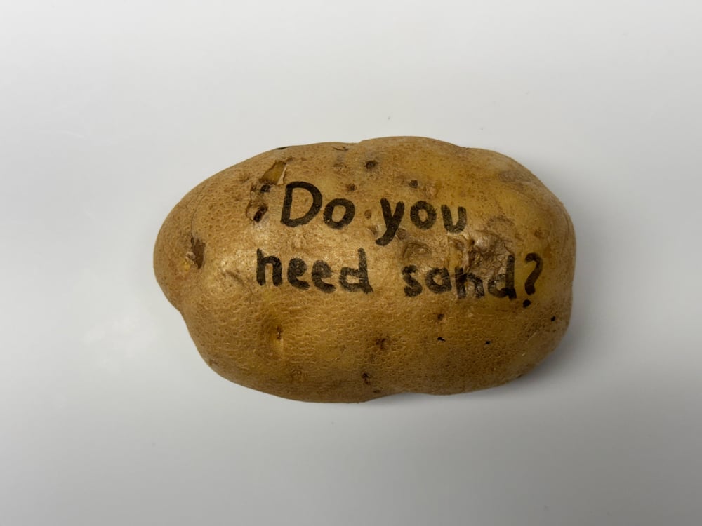 Image of Do you need sand?