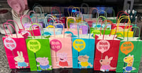 Image 1 of Peppa pig inspired party favor bags