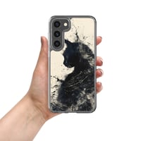 Image 9 of Black Cat On Ivory Clear Case for Samsung®