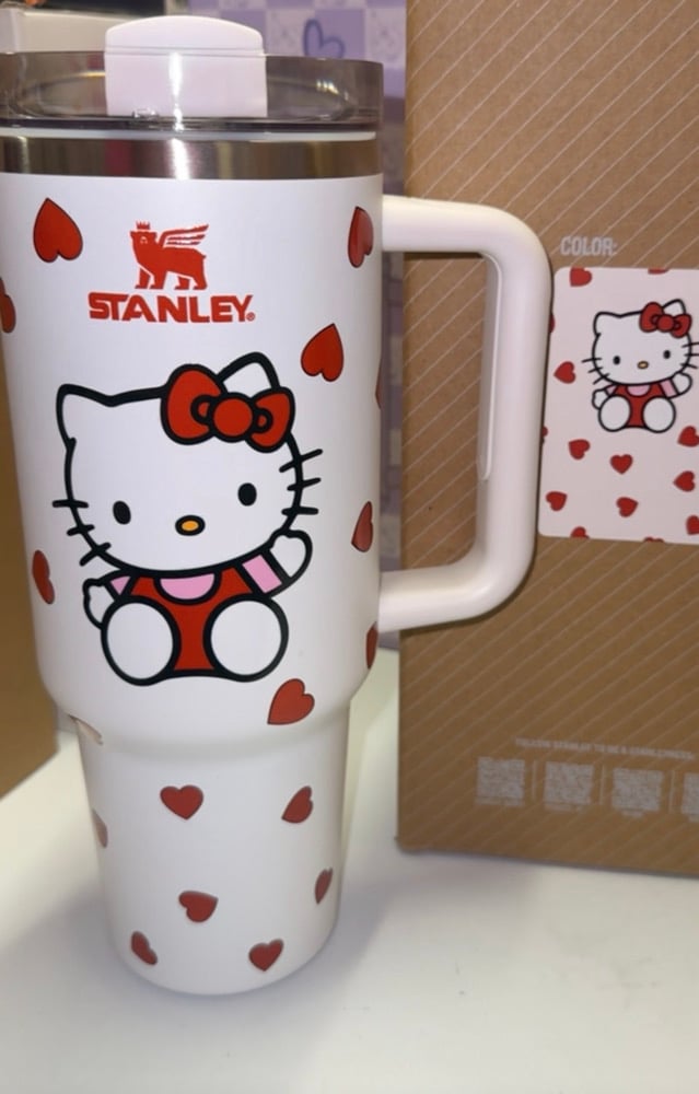 Image of Heart kitty tumbler 
