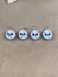 Image 1 of Tiny Bloody Skulls - gold lustre 