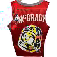 Image 2 of Rockets Mcgrady patchwork crop top 