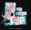 yanagi BUNDEL (STICKERS)