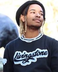 Image 2 of Livingstone Cursive Crew Sweatshirt (Black)