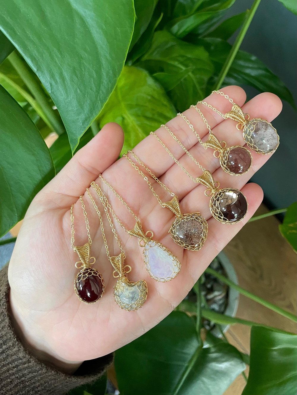 stanley's favourite crystal necklaces!