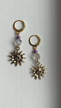  Celestial sun earrings 