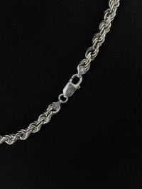 Image 2 of .925 Italian Silver Twisted Rope Necklace