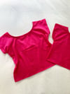 Hot Pink Vintage Fabric T Top Sizes 8 & 14 with Free Postage 