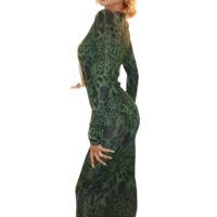 Image 4 of V-Neck Leopard Print Dress