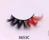Color Eyelashes RED