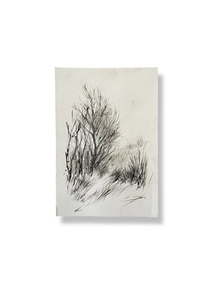 Image of VINTAGE DUTCH DRAWING: LANDSCAPE #1