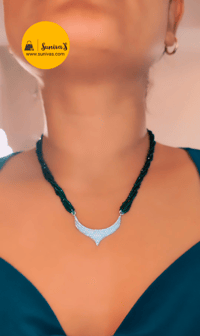 Image 1 of Harini_Short American Diamond Hydropotey Mangalsutra