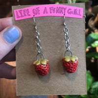 Image 1 of Strawberry Earrings 