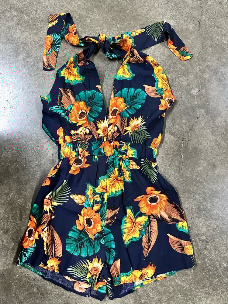 Image of Floral Print Romper